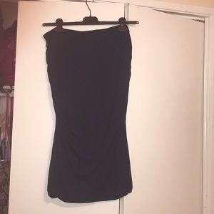 Navy blue midi dress